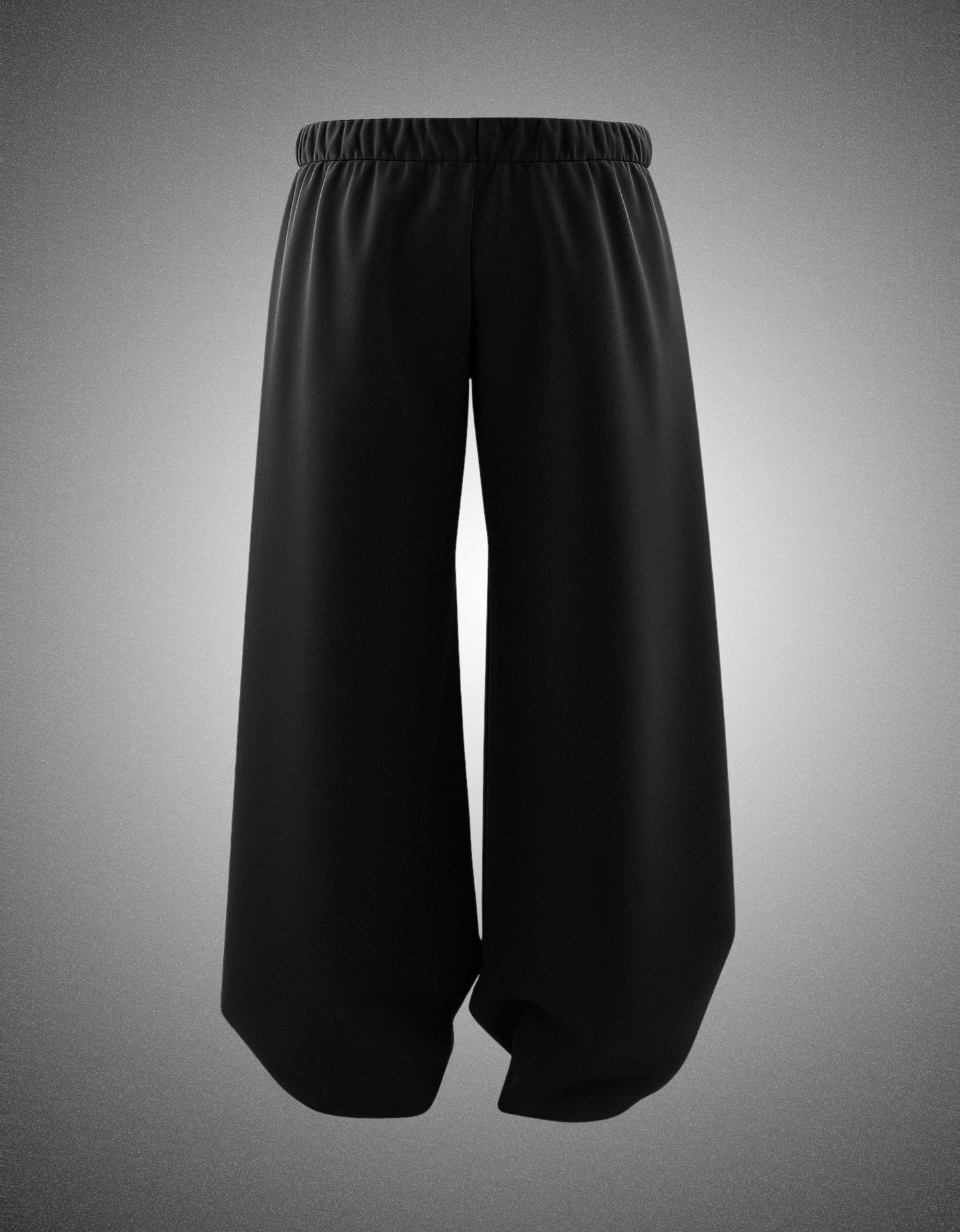 Plain Black Baggy Pants For Workouts